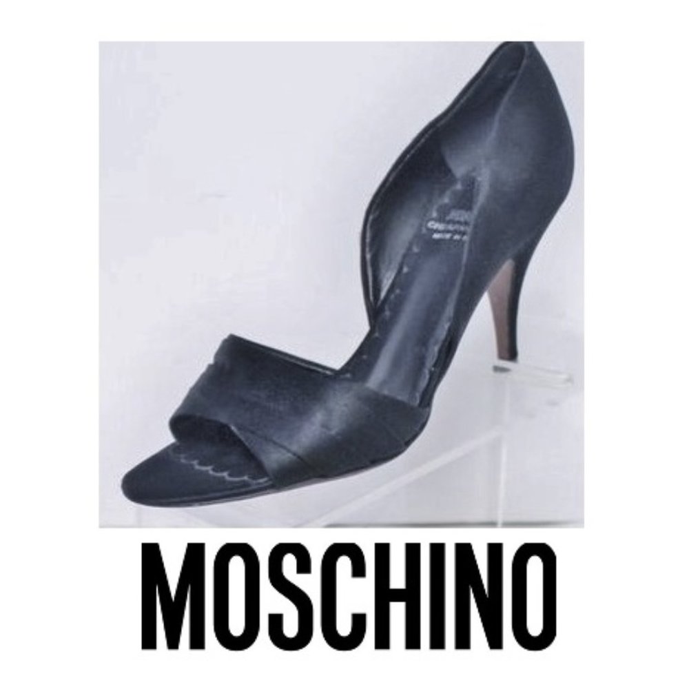 MOSCHINO Cheap & Chic Italy Satin Heels Pump Shoes